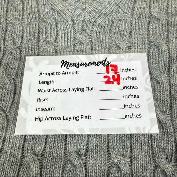 J.CREW Gray Cable Knit V-Neck  Career Casual Wool Blend Sweater Women’s Size M - Picture 11 of 11